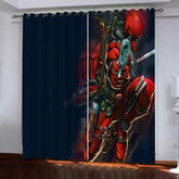 2025 NEW Superhero Deadpool Pattern Curtains Blackout Window Drapes